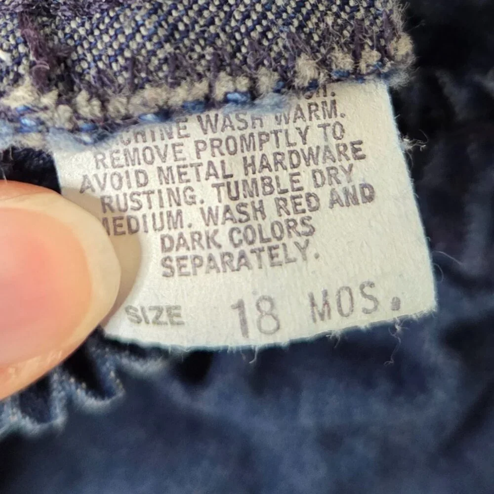 VINTAGE OSHKOSH Dark Denim Skirted Overalls